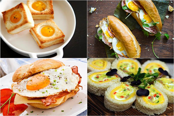 ăn sáng với bánh mì