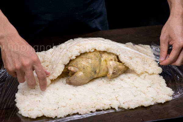 bọc xôi gà bó xôi