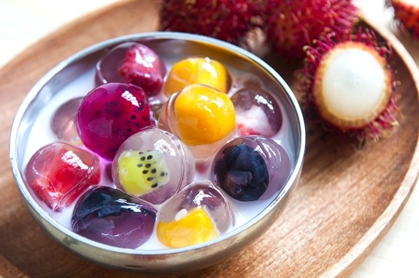 Chè thạch trái cây đẹp mắt Cách làm chè thạch trái cây đẹp mắt