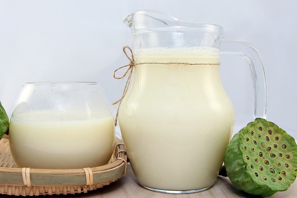 Sữa hạt sen thơm ngon và có lợi cho sức khỏe hình ảnh sữa hạt sen