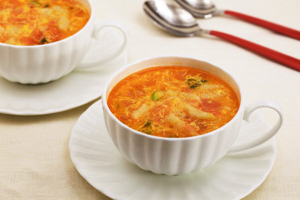 hình canh trứng cà chua