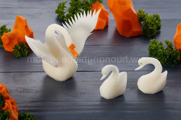 hình thiên nga từ củ cải