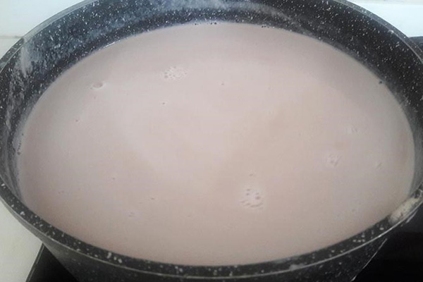 nấu sữa hạt sen
